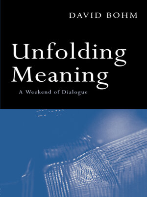 cover image of Unfolding Meaning